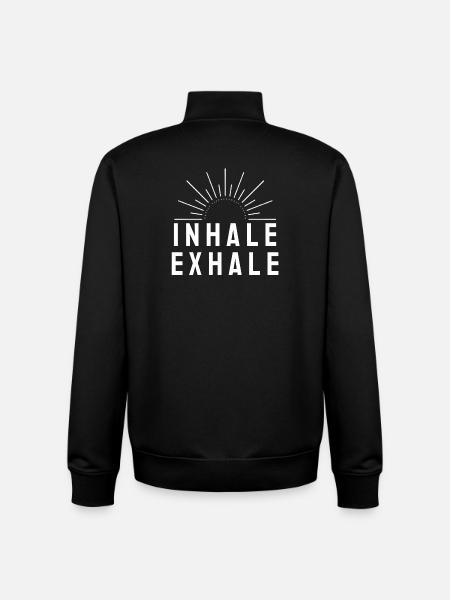 RESPIRER - Sweat zippé unisexe en coton bio Stanley/Stella - noir