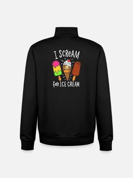 Ice cream parlour - Unisex Organic Zip Sweatshirt by Stanley/Stella - black