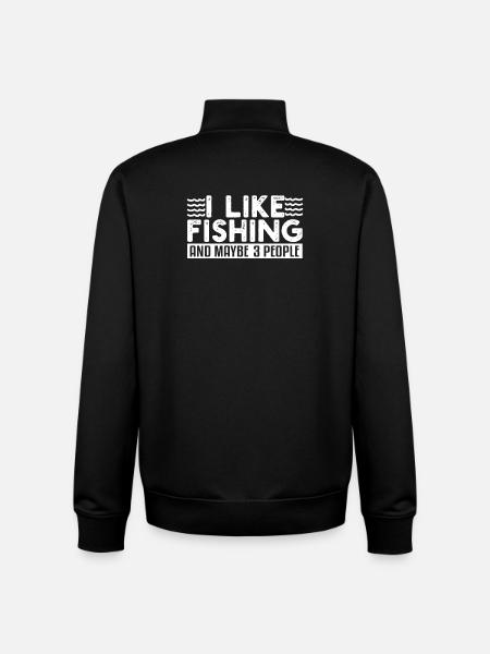 Pêcheurs à la ligne - Sweat zippé unisexe en coton bio Stanley/Stella - noir
