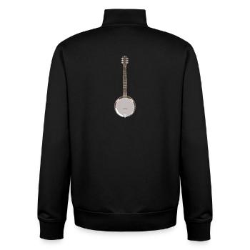 Banjo - Banjo simple - Sweat zippé unisexe en coton bio Stanley/Stella - noir - Dos - AI Model Male 185 light (185cm)