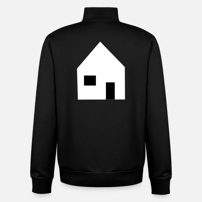 Accueil Maisons Immobilier - Sweat zippé unisexe en coton bio Stanley/Stella - noir