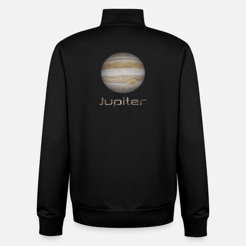 Jupiter - Sweat zippé unisexe en coton bio Stanley/Stella - noir