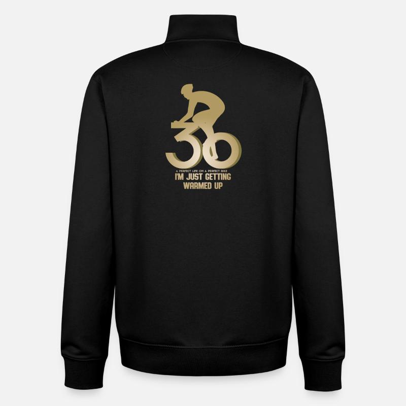 Radfahrer 30 Geburtstag - Unisex Organic Zip Sweatshirt von Stanley/Stella - Schwarz