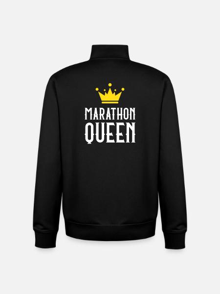 Marathon Queen - Unisex Organic Zip Sweatshirt by Stanley/Stella - black