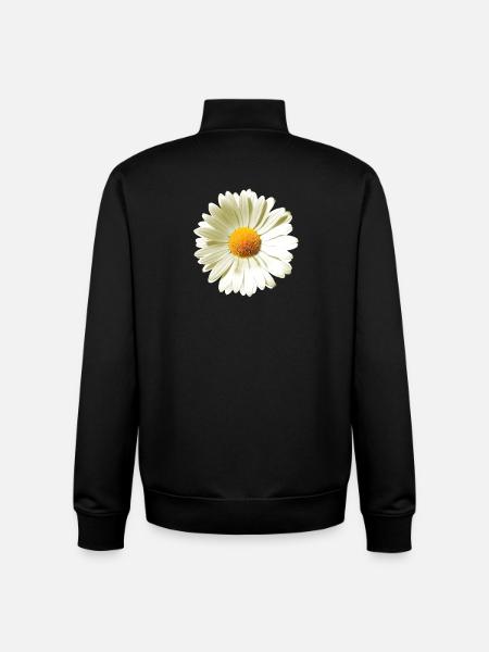 Daisies | Daisy flower power - Unisex Organic Zip Sweatshirt by Stanley/Stella - black