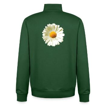 Gänseblümchen | Daisy flower power - Unisex Organic Zip Sweatshirt von Stanley/Stella - Flaschengrün - Hinten - AI Model Male 185 dark (185cm)