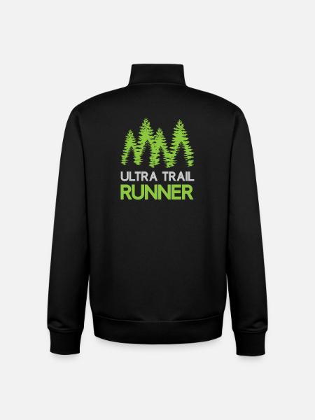 Ultra Trail Runner - Sweat zippé unisexe en coton bio Stanley/Stella - noir