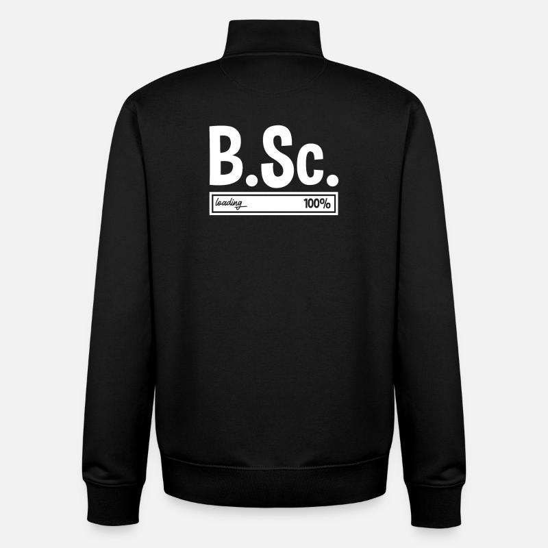 Bachelor of Science B.Sc. Abschluss - Unisex Organic Zip Sweatshirt von Stanley/Stella - Schwarz