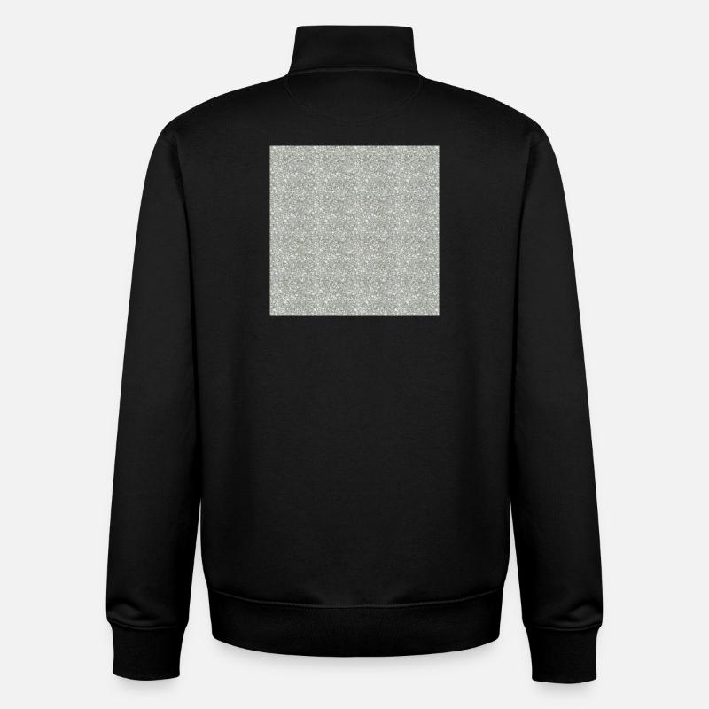 Gemusterter Granitstein in Grautönen - Unisex Organic Zip Sweatshirt von Stanley/Stella - Schwarz