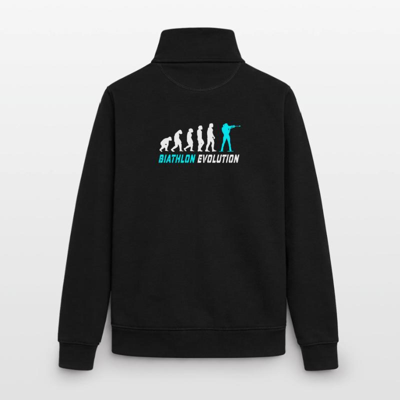Evolution Biathlon Design / Geschenkidee Unisex Organic Zip Sweatshirt von Stanley/Stella