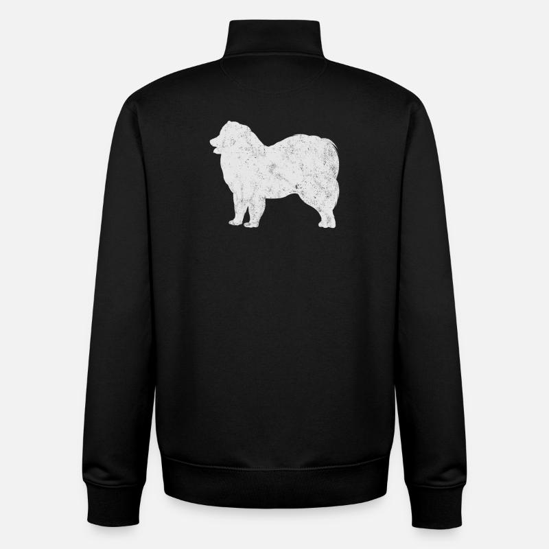 Samoyed Samoyed propriétaire de chien - Sweat zippé unisexe en coton bio Stanley/Stella - noir