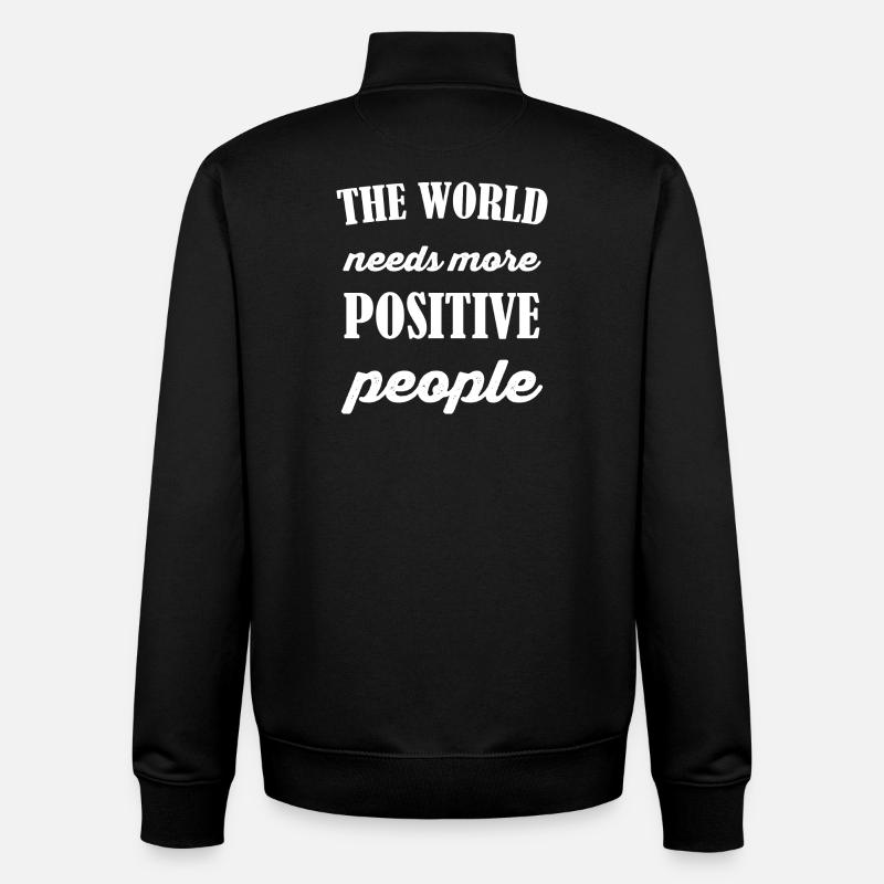Motto - Unisex Organic Zip Sweatshirt von Stanley/Stella - Schwarz