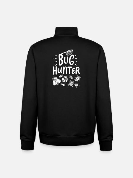 Insectes Chasseurs d’insectes - Sweat zippé unisexe en coton bio Stanley/Stella - noir