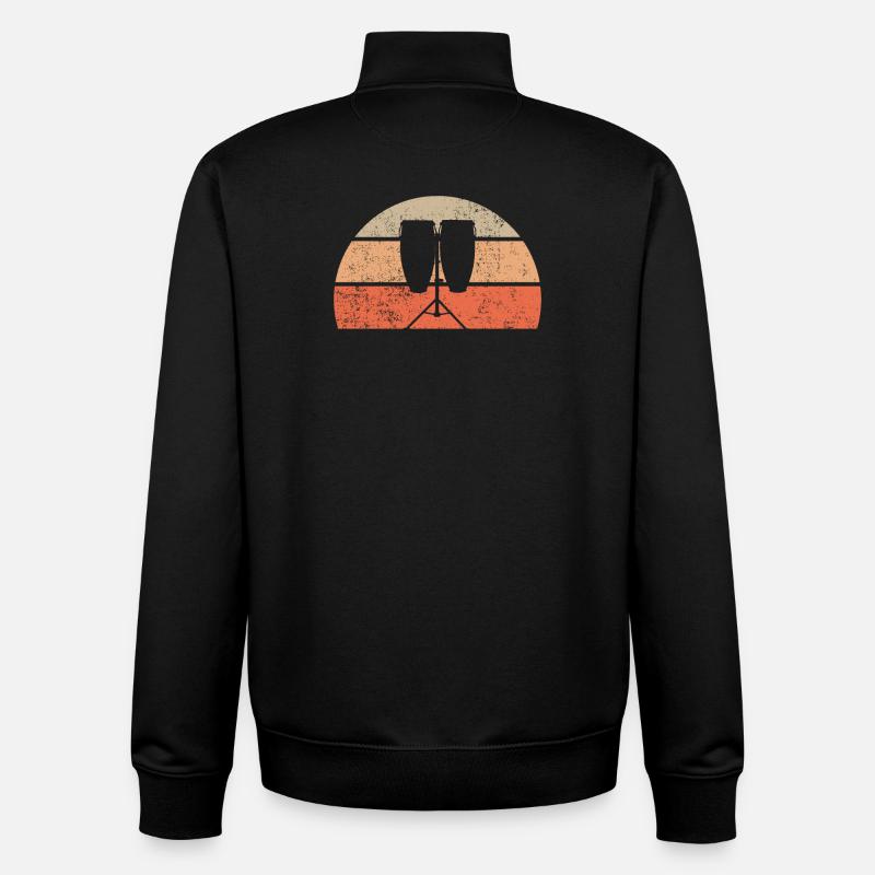 Conga - Unisex Organic Zip Sweatshirt von Stanley/Stella - Schwarz