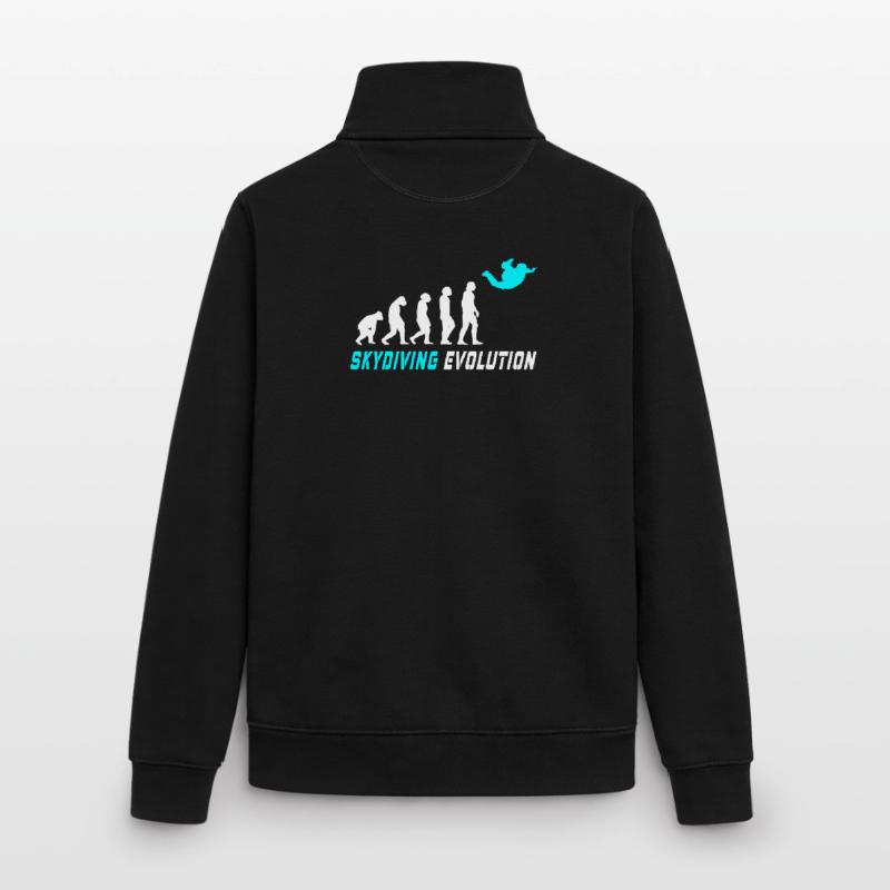 Fallschirm Evolution Design / Geschenkidee Unisex Organic Zip Sweatshirt von Stanley/Stella