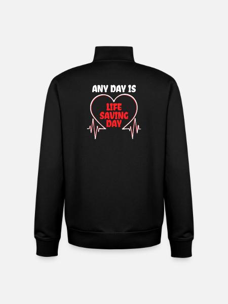 Lifesaver Life Saving First Aid Hospital - Stanley/Stella unisex sweatshirt med lynlås i økologisk - sort