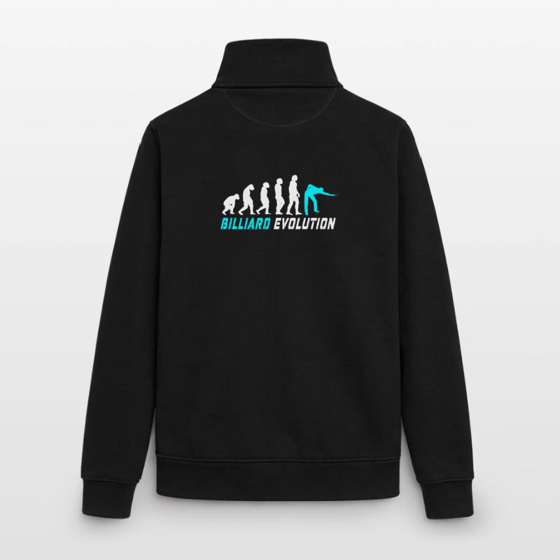 Conception d'évolution de billard / idée cadeau Sweat zippé unisexe en coton bio Stanley/Stella