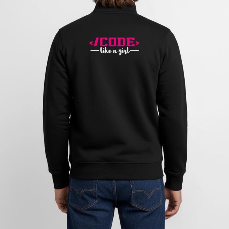 Codierung Programmierung Informatik Unisex Organic Zip Sweatshirt von Stanley/Stella