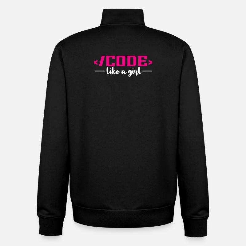 Codierung Programmierung Informatik - Unisex Organic Zip Sweatshirt von Stanley/Stella - Schwarz