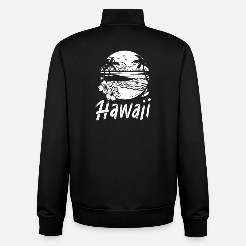 Hawaii - Unisex Organic Zip Sweatshirt von Stanley/Stella - Schwarz