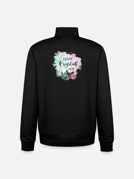 Crystal Crystal Lady Naturopath Gift - Unisex Organic Zip Sweatshirt by Stanley/Stella - black
