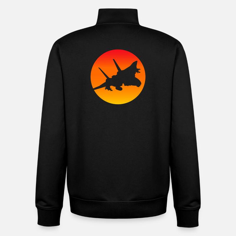 F-14 Tomcat Düsenjäger - Unisex Organic Zip Sweatshirt von Stanley/Stella - Schwarz