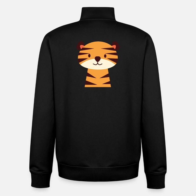 Kleiner Tiger - Unisex Organic Zip Sweatshirt von Stanley/Stella - Schwarz