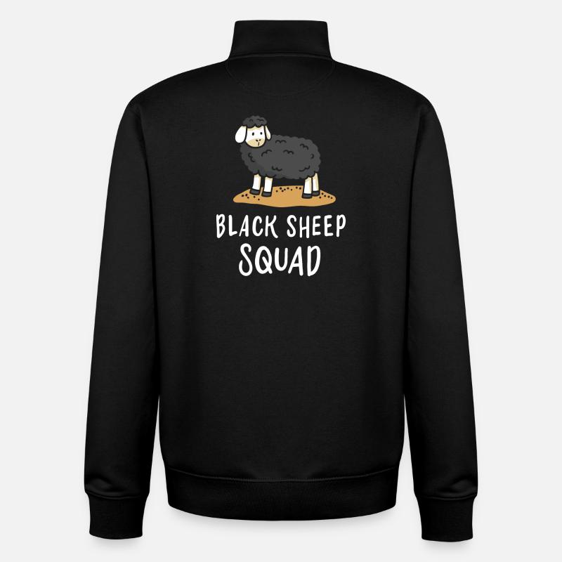 Schwarzes Schaf - Unisex Organic Zip Sweatshirt von Stanley/Stella - Schwarz