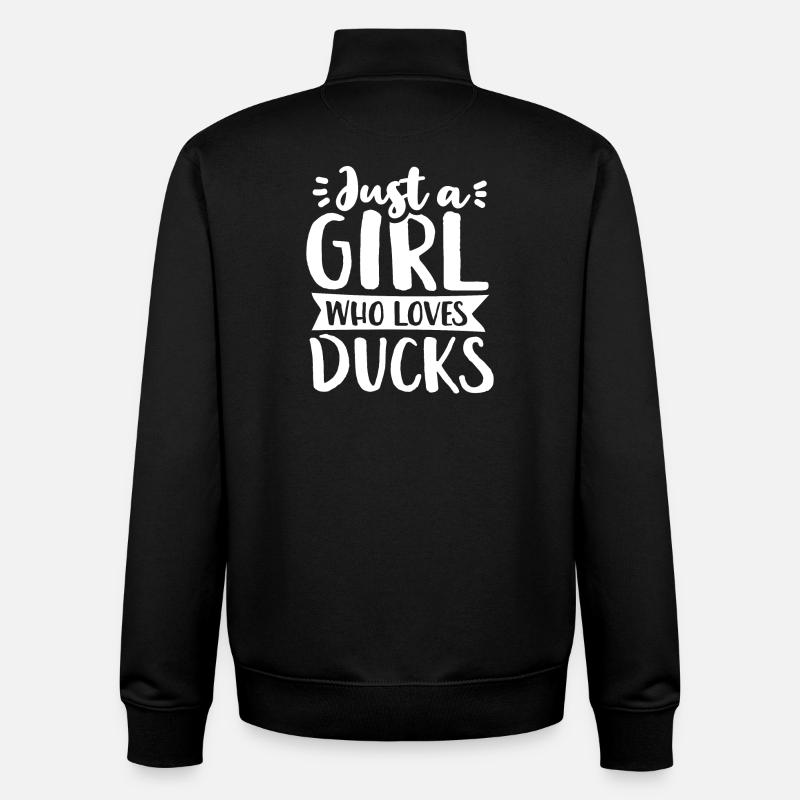 Canards - Sweat zippé unisexe en coton bio Stanley/Stella - noir