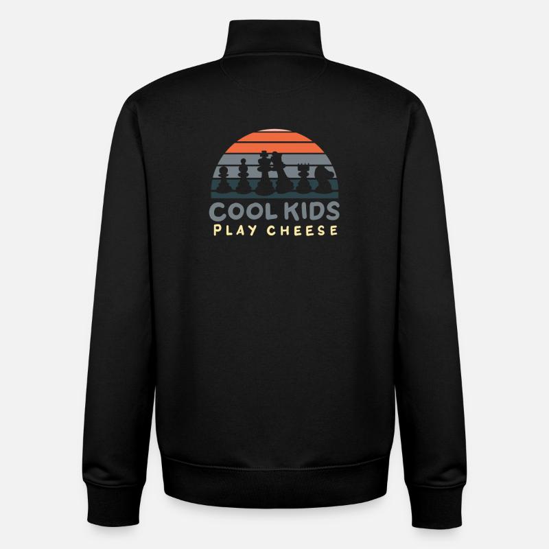 Chess player chess - Unisex Organic Zip Sweatshirt by Stanley/Stella - black