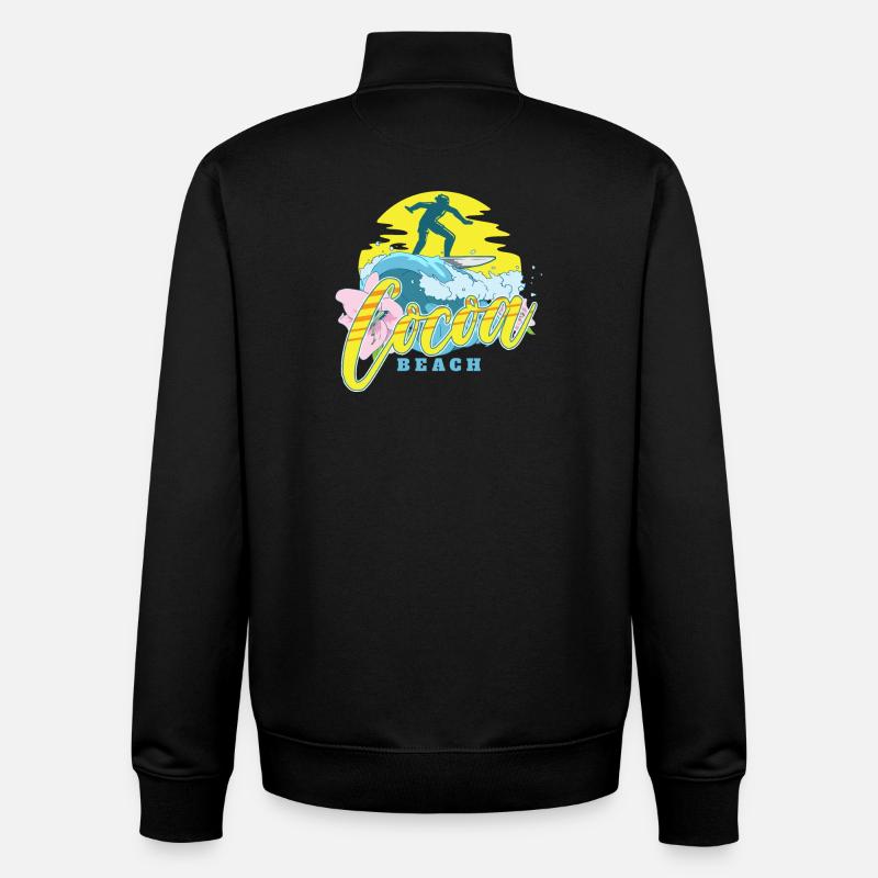 Cocoa Beach - Unisex Organic Zip Sweatshirt von Stanley/Stella - Schwarz