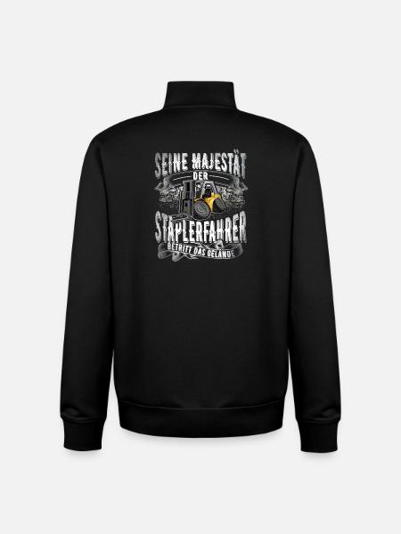 Staplerfahrer - Unisex Organic Zip Sweatshirt von Stanley/Stella - Schwarz