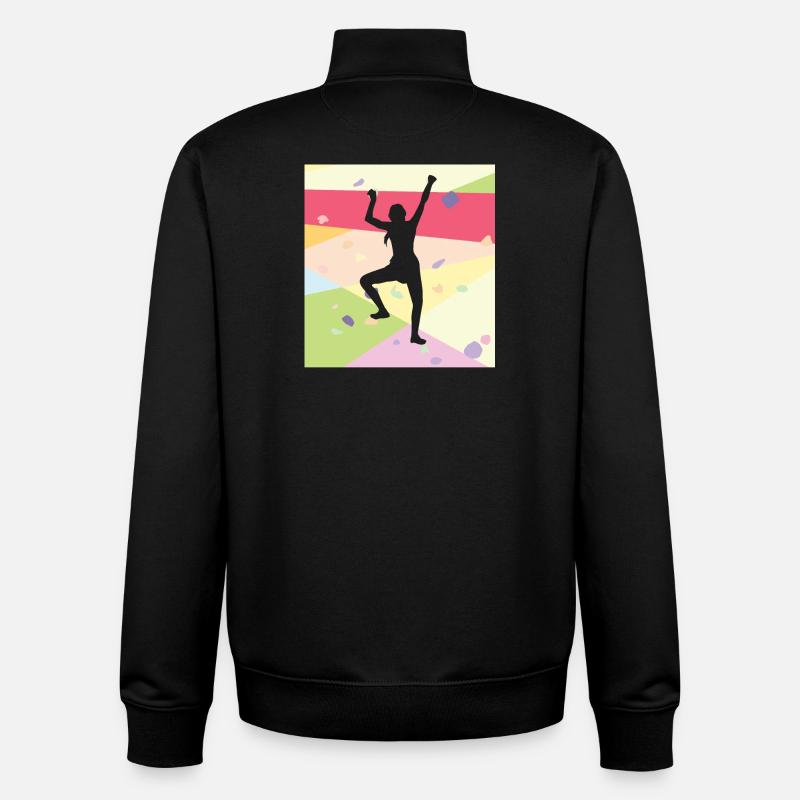 Klettern Kletterer - Unisex Organic Zip Sweatshirt von Stanley/Stella - Schwarz