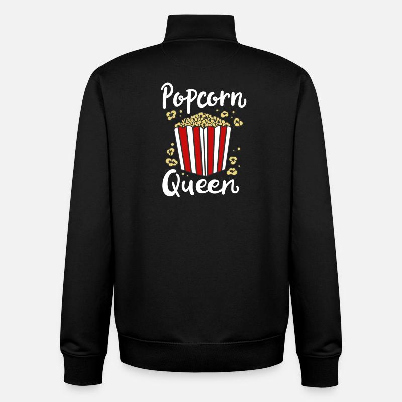 Popcorn - Unisex Organic Zip Sweatshirt by Stanley/Stella - black