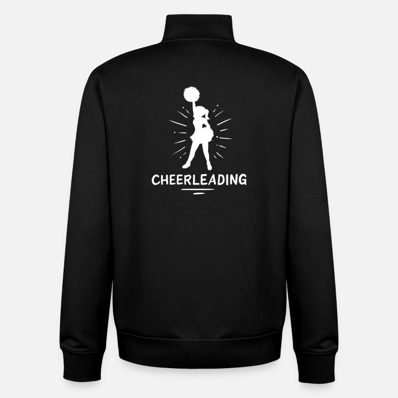 Cheerleading - Sweat zippé unisexe en coton bio Stanley/Stella - noir