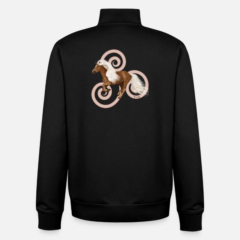 Haflinger Artos - Sweat zippé unisexe en coton bio Stanley/Stella - noir