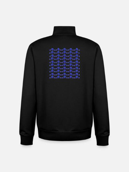 kornblumenmuster, schenken frau - Unisex Organic Zip Sweatshirt von Stanley/Stella - Schwarz