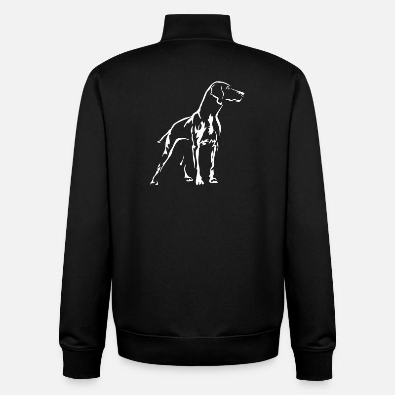 Magyar Vizsla "Black Edition" - Sweat zippé unisexe en coton bio Stanley/Stella - noir