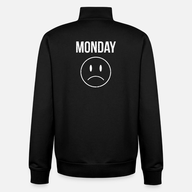 Lundi - Sweat zippé unisexe en coton bio Stanley/Stella - noir