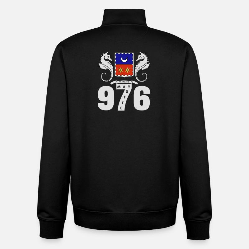 MAYOTTE - Unisex Organic Zip Sweatshirt by Stanley/Stella - black