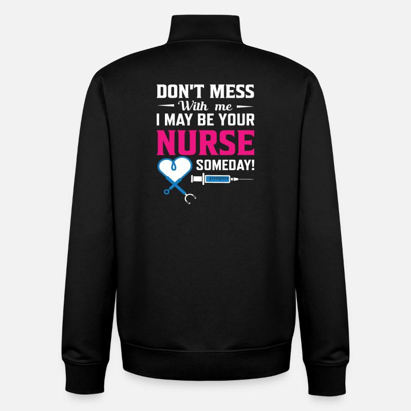 Krankenschwester - Unisex Organic Zip Sweatshirt von Stanley/Stella - Schwarz