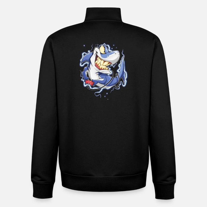 Hai - Unisex Organic Zip Sweatshirt von Stanley/Stella - Schwarz