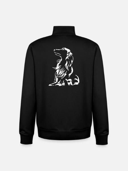 Dachshund "Black Edition" - Unisex Organic Zip Sweatshirt by Stanley/Stella - black