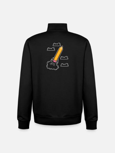 Premier jour d’école Début d’école - Sweat zippé unisexe en coton bio Stanley/Stella - noir
