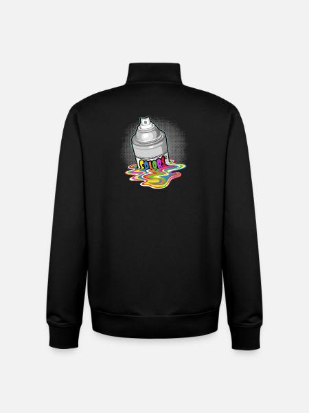 Farbbombe und Gänge - Unisex Organic Zip Sweatshirt von Stanley/Stella - Schwarz