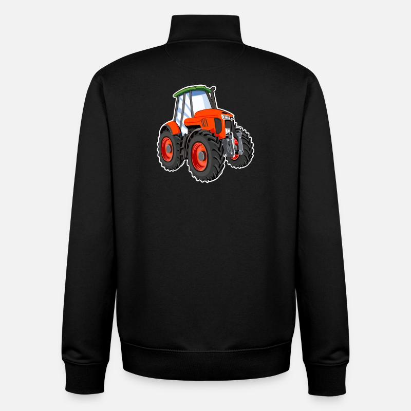 Traktor - Unisex Organic Zip Sweatshirt von Stanley/Stella - Schwarz