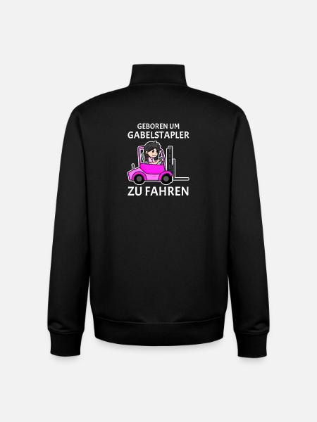 Staplerfahrer Damen Gabelstapler Stapler - Unisex Organic Zip Sweatshirt von Stanley/Stella - Schwarz