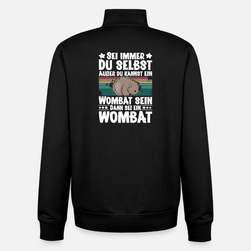 Wombat - Unisex Organic Zip Sweatshirt von Stanley/Stella - Schwarz