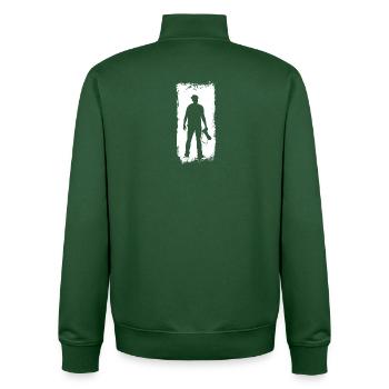 Photographe Appareil photo Photographie Passion passion - Sweat zippé unisexe en coton bio Stanley/Stella - vert bouteille - Dos - AI Model Male 185 dark (185cm)
