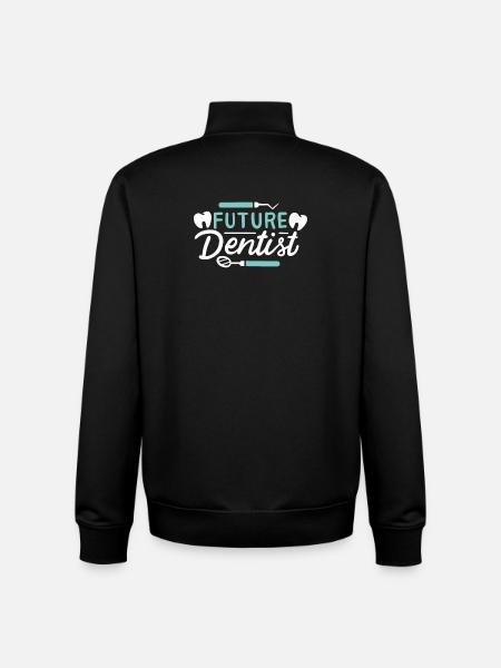 Tandlæge Fremtidige Tandlæge Tandpleje Study Eksamener - Stanley/Stella unisex sweatshirt med lynlås i økologisk - sort